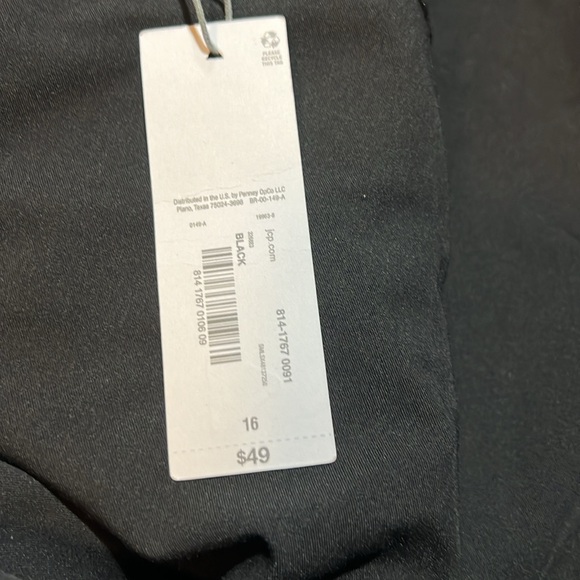 Black midrise, Liz Claiborne Audra trouser - Picture 2 of 6